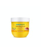 MamaEarth Ubtan Body Scrub, 200g with Turmeric & Saffron For Tan Removal